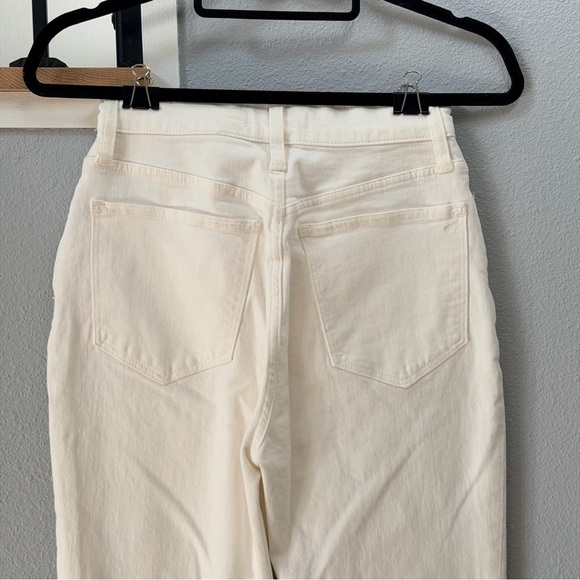 Madewell Women's Straight Leg Cream Jeans “The Mom Jean” - Picture 5 of 11